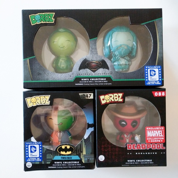 Marvel/DC Comics Dorbz Exclusive Set - Picture 1 of 8